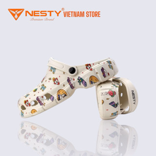 NE01-6 Dép Sục Nam Nữ NESTY Họa Tiết Mini – Đế Cao Eva Mềm Mại, Chống Trơn Trượt, Thời Trang Đi Trong Nhà & Ngoài Trờ