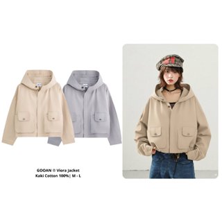  Khoác Kaki Chống Nắng Viora Nữ Gooan - Chất Liệu Cotton 100% Thoáng Mát Chống Tia UV Form Rộng Phong Cách Hàn Quốc 