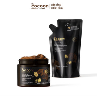   MUA 2 GIẢM 41%  Combo 1 Hũ Tẩy Da Chết Cơ Thể Cà Phê Đắk Lắk Cocoon 200ml + Túi Refill Tẩy Da Chết Cà Phê 200ml 