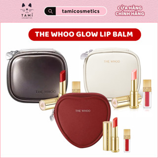  Set Son The Whoo Glow Lip Blam Special Set  kèm túi da  