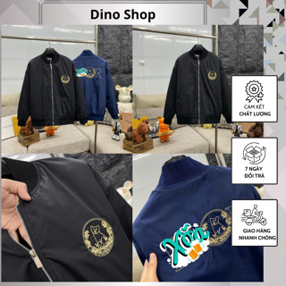 Áo Khoác Đì Ô Thêu Chữ Hai Mặt Trước Sau Cực Chất - Áo Khoác Nam Nữ Cao Cấp