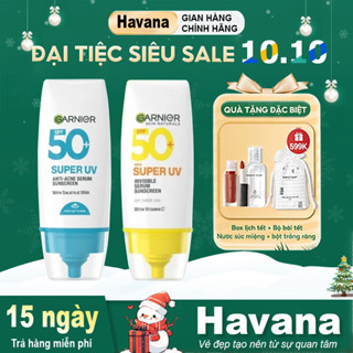 Kem Chống Nắng Garnier Light Complete Super UV Spot-Proof Sunscreen SPF50/PA+++ 30ml