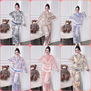 đồ bộ tay dài thiết kế mới siêu hot, pijama tay dài , đồ bộ lụa giá rẻ tận xưởng đồ bộ 218 , pijama nữ , pizama lụa