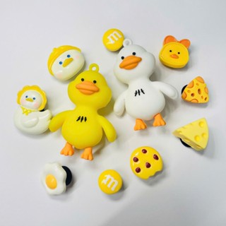  Set Charm Vịt Cute Phụ Kiện Trang Trí Dép Lỗ Dễ Thương _ Gắn Dép EVA Dép Lê Dép Nữ Nam 