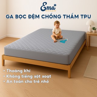 Ga bọc đệm chống thấm TPU - Miếng bảo vệ nệm mềm mại, an toàn cho bé nằm