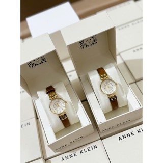 Đồng Hồ Nữ Anne Klein 10/9442CHHY Dây Da Nâu Tây Thời Thượng – Chính Hãng