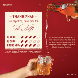 Nước nếp lên men NEP 1995 – Đặc sản Việt, Quà tặng văn hoá 500ml