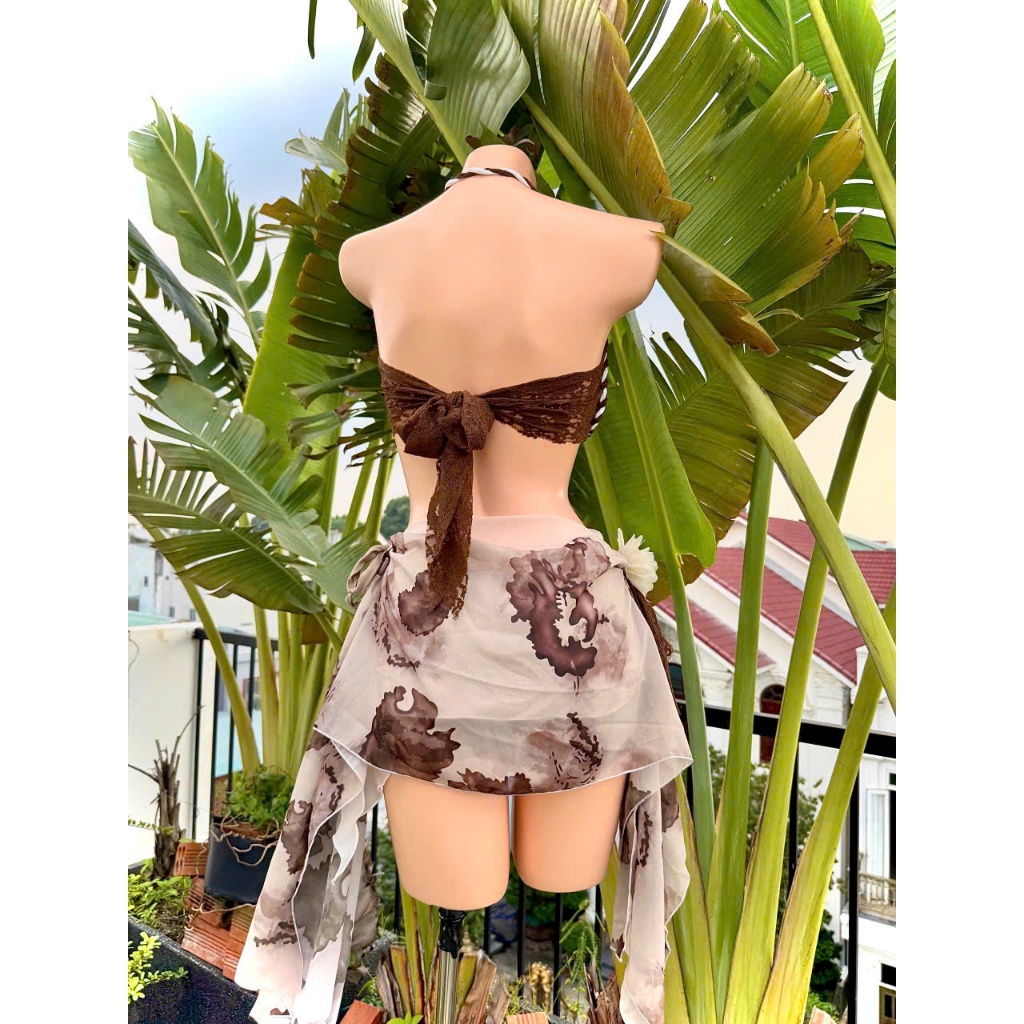 Set Bikini set đi biển 3 món đính  SAO biển phối ren tơ mền mịn lanbishop LB50 | BigBuy360 - bigbuy360.vn