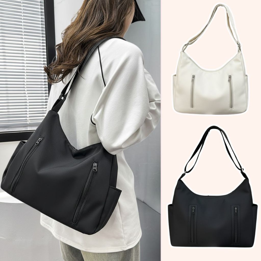 Túi đeo chéo nam nữ unisex, Đeo vai cá tính, chính hãng HAZIN vải chống thấm nước, nhiều ngăn, đi họ