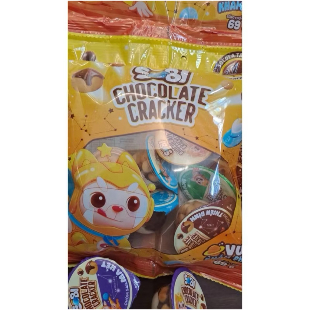 Bánh Sobi Cracker & Chocolate 320 Gam – Bánh Quy Giòn, Hương Vị Socola Ngọt Ngào, Thơm Lừng