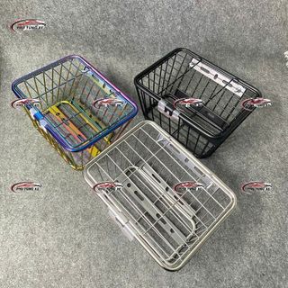   Flash Sale  Rổ INOX Có Nắp Gắn Xe Máy Cỡ Trung Phụ Kiện Xe Máy Đựng Đồ Tiện Lợi Phù Hợp Nhiều Dòng Xe 