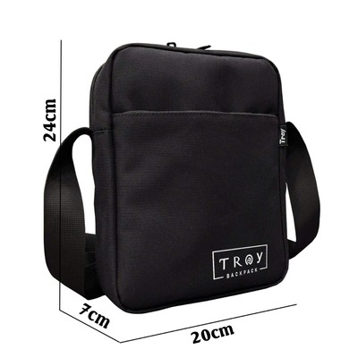 Túi đeo chéo nam nữ TROY SIMPLE kiểu dáng đơn giản nhỏ gọn, chất vải bố pvc chống thấm