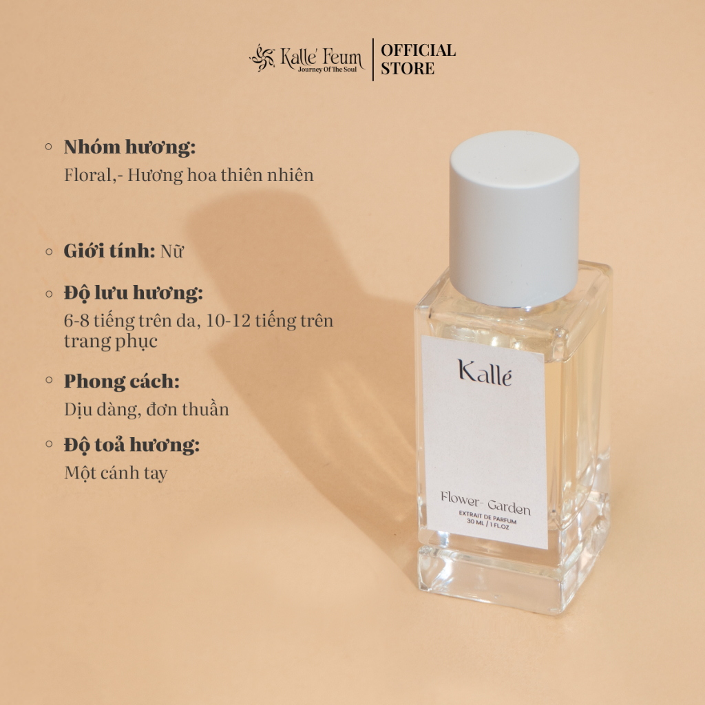 Tinh Dầu Nước Hoa Nữ FLOWER-GARDEN - CHẮT LỌC TINH TÚY CÁC LOÀI HOA Dạng Xịt | Kalle' Feum | BigBuy360 - bigbuy360.vn