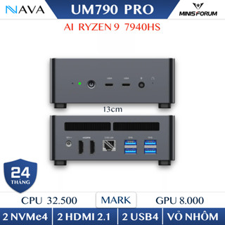Mini PC Minisforum UM780 UM790 Pro AMD Ryzen 7 7840HS R 9 7940HS Gaming Học Tập Và Làm Việc 780 790