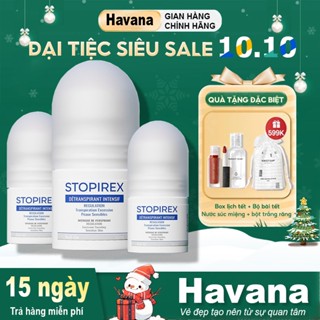Lăn khử mùi & Ngăn tiết mồ hôi Chuyên sâu STOPIREX DETRANSPIRANT INTENSIF - Khử mùi cơ thể cho Nam,Nữ (30ml)