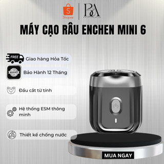  Máy cạo râu Enchen Mini 6 lưỡi dao kép mỏng chống nước IPX7 pin sử dụng đến 2 tháng - Bảo Hành 12 tháng 
