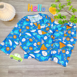 Size 3XL:(40-45kg) Đồ bộ tole tay dài quần dài bé trai thấm hút mồ hôi tốt cho bé, màu sắc đa dạng.