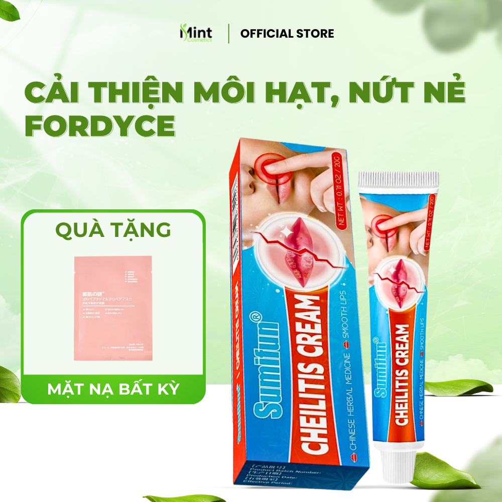 Kem bôi hạt Fordyce SUMIFUN - Kem SUMIFUN dưỡng môi cải thiện mụn hạt fordyce, mụn bã nhờn, herpes, 