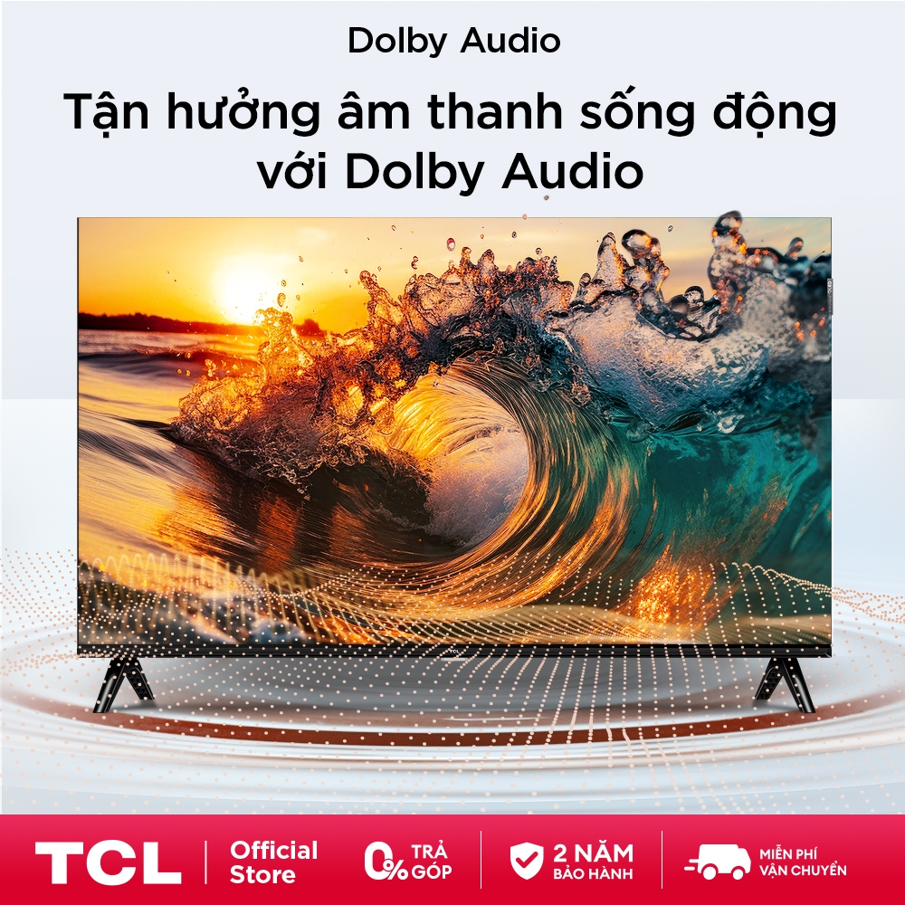 【QLED】43inch Smart Google TV TCL 43V5C, Tấm nền HVA,Tần số quét 60Hz, Dolby Atmos | BigBuy360 - bigbuy360.vn