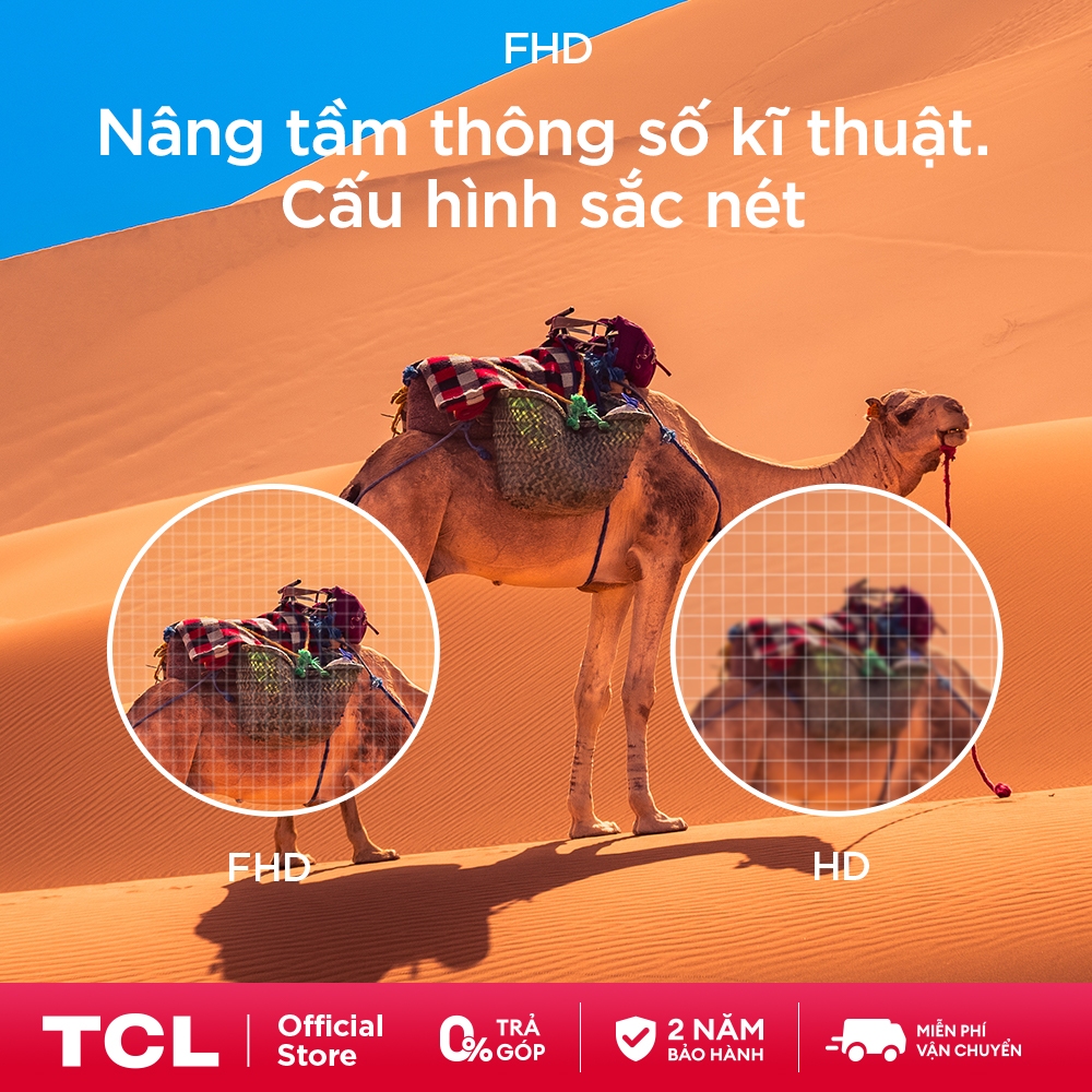 【QLED】43inch Smart Google TV TCL 43V5C, Tấm nền HVA,Tần số quét 60Hz, Dolby Atmos | BigBuy360 - bigbuy360.vn