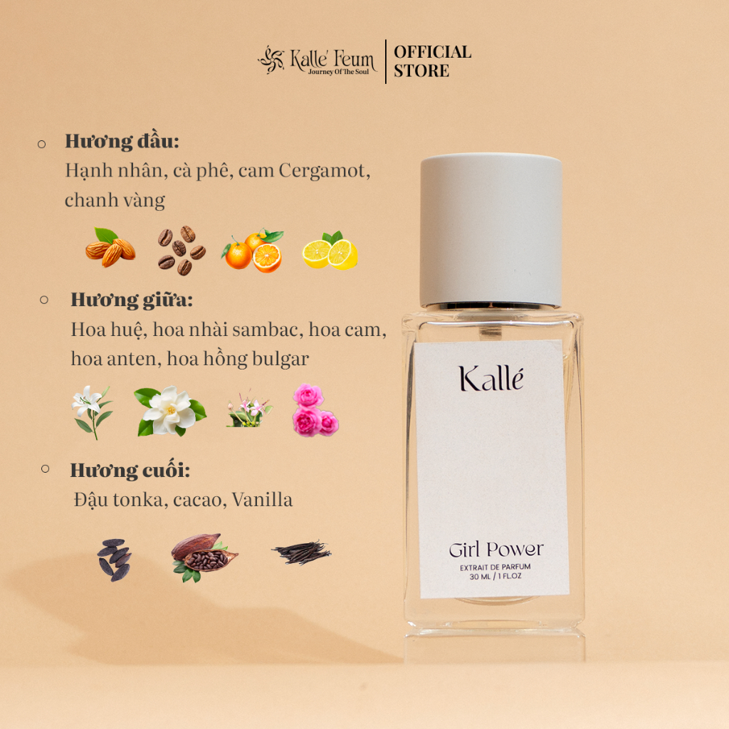 Tinh Dầu Nước Hoa Nữ GIRL POWER Mùi Hương Ngọt Ngào Đầy Tự Tin Good Girl Dạng Xịt | Kalle' Feum | BigBuy360 - bigbuy360.vn