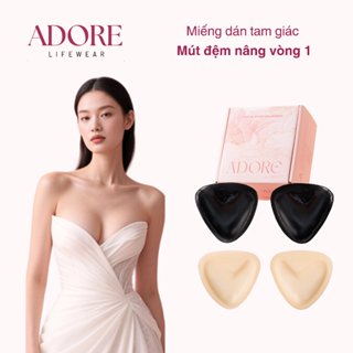  Miếng Dán Độn Ngực Tam Giác Adore Keo 2 Mặt Mút Đệm Áo Lót Mút Độn Tạo Hình Đẹp - Adore Lifewear 