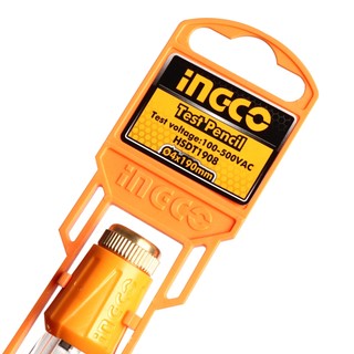 Bút thử điện INGCO HSDT1908, dài 19cm, kiểm tra điện áp AC100-500V