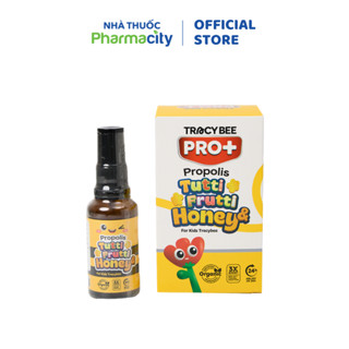  Xịt keo ong Tracybee For Kids Frutti & Honey vị trái cây cho bé  Chai 30ml  