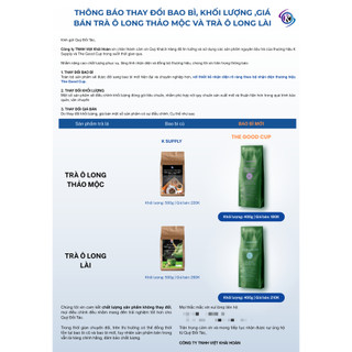 Trà Olong Lài The Good Cup Cao Cấp - 400GR - K Supply Nguyên Liệu Giải Khát