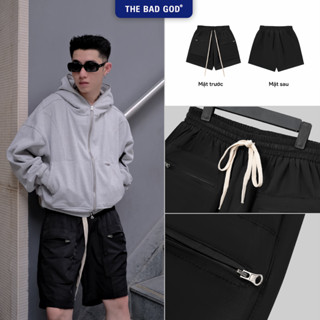 Quần Short Đùi Nam Nữ The Bad God Brian Box Túi Hộp Chất Gió Mềm Local Brand