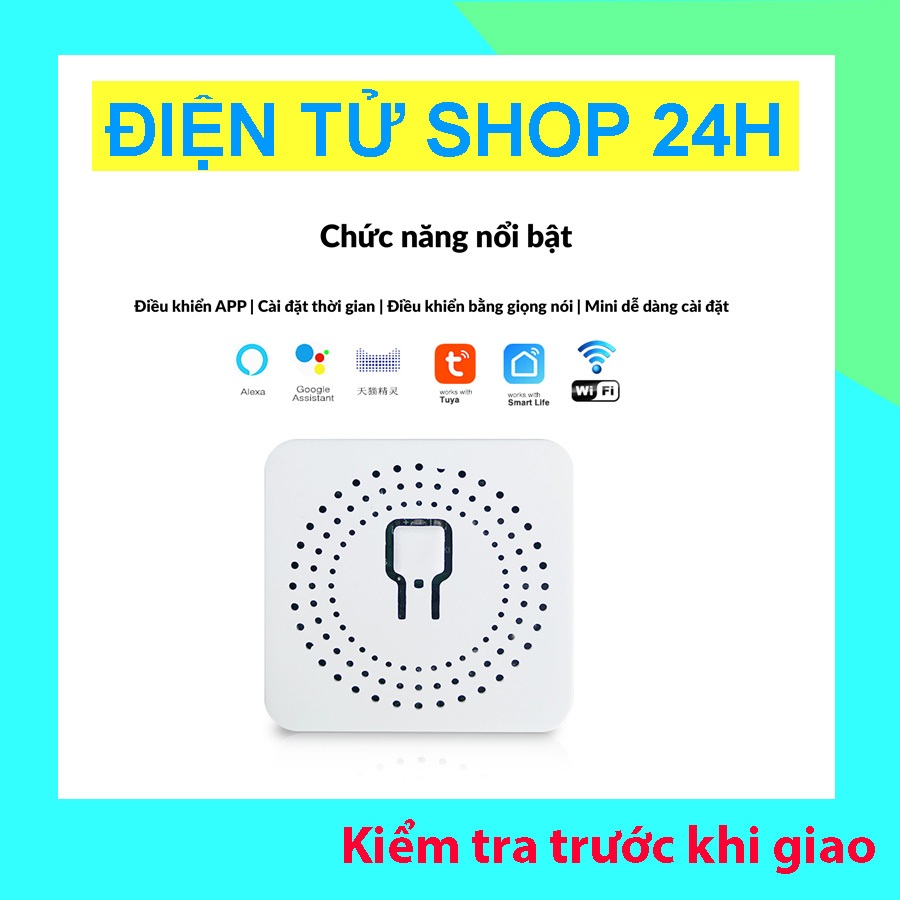 Công Tắc Thông Minh WiFi TUYA 16A – Điều Khiển Từ Xa Qua App Tuya/Smart Life