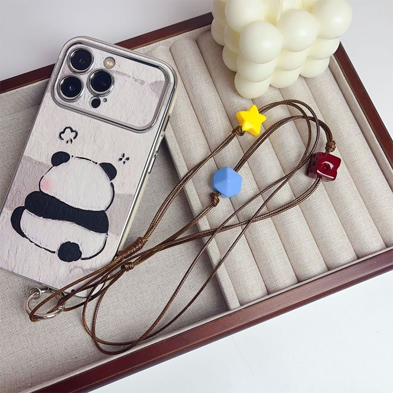 【Elevn】Dây đeo điện thoại Dây da dệt hạt màu dây đeo chéo dài máy ảnh điện thoại cổ điển | BigBuy360 - bigbuy360.vn