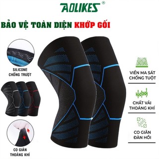 Băng Gối Thể Thao Nam Nữ Chính Hãng AOLIKES Bảo Vệ Đầu Gối Bó Gối Chạy Bộ Pickleball Tập Gym Yoga