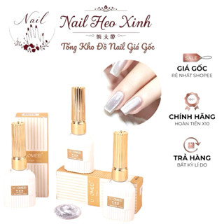  Sơn gel mắt mèo ánh trăng cực quang U.OMEEI 15ml - Sơn móng tay nhũ kim tuyến U Omeei nail trắng bạc sáng mịn 