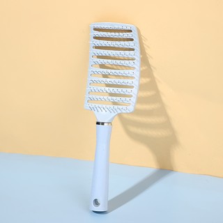 Lược Tóc Bán Nguyệt Chải Tóc Phồng Màu Pastel Dễ Thương, Lược Chải Tóc Gỡ Rối Răng Lược Mềm Mại