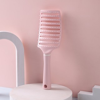 Lược Tóc Bán Nguyệt Chải Tóc Phồng Màu Pastel Dễ Thương, Lược Chải Tóc Gỡ Rối Răng Lược Mềm Mại