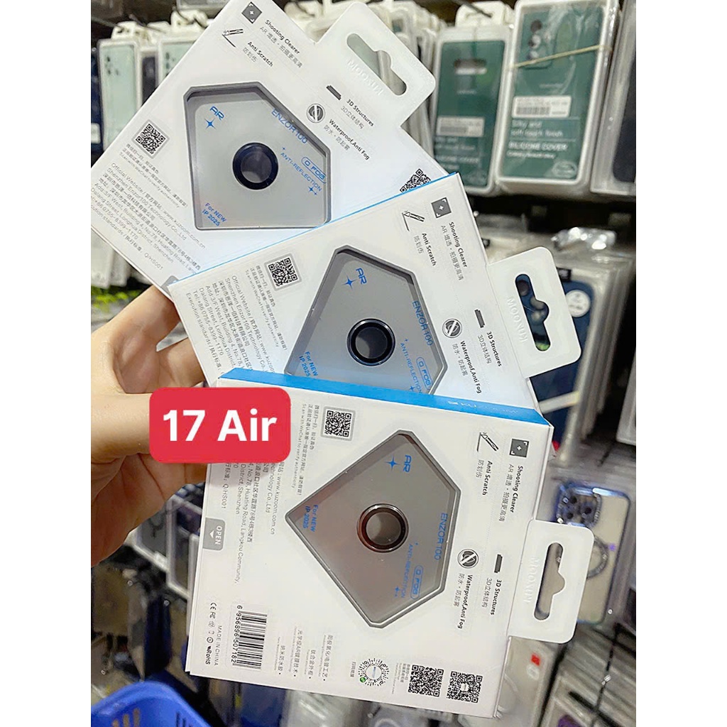 bộ dán mắt bảo vệ camera iphone 17 air siêu bảo vệ chuẩn KUZOOM đẹp mắt