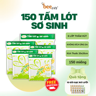   HÀNG CHÍNH HÃNG  Tấm Lót Sơ Sinh Mama Chống Thấm An Toàn Cho Da Bé Miếng Lót Su Dày Dặn 3 Lớp Chống Tràn Beekidsvn 