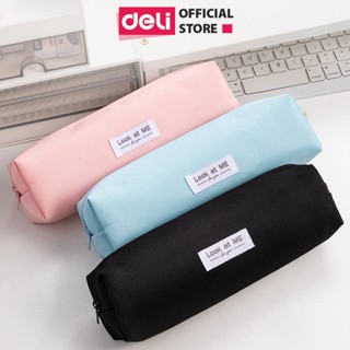 Túi Đựng Bút Deli Hộp Bút Vải Thiết Kế Basic Phong Cách Hàn Quốc - Bóp Viết Sức Chứa Lớn Chống Nước Đa Năng Nhiều Màu