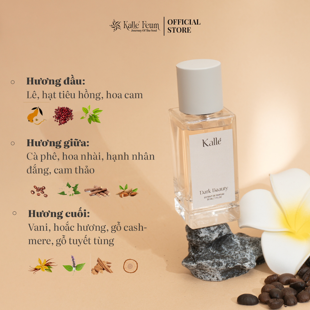 Tinh Dầu Nước Hoa Nữ DARK BEAUTY Mùi Hương Quyến Rũ, Ngọt Đậm Lên Bar, Đi Date Dạng Xịt | Kalle' Feum | BigBuy360 - bigbuy360.vn
