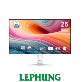 Màn hình máy tính MSI Pro MP251W E2 | 24.5" FHD 1920 x 1080 120Hz/1ms/ IPS | Loa tích hợp | DP/HDMI/VGA | Bảo hành 2 năm