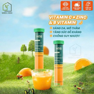  Viên sủi C tổng hợp  Vitamin C + ZinC + Vitamin B  - tăng miễn dịch sáng đẹp làn da chống táo 