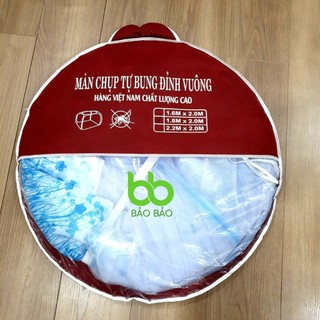 Màn Chụp Tự Bung Đỉnh Vuông 2m2 x 2m x 1m7 - Loại 2 (không chân viền)
