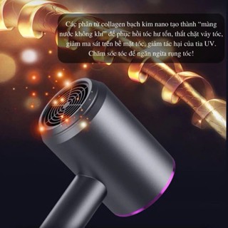 Máy sấy tóc 2 chiều nóng lạnh công suất lớn 2300W, 3 chế độ sấy, tặng kèm mỏ vịt, sấy mạnh nhanh khô tóc