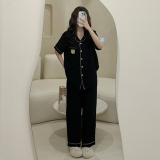  Set đồ bộ ngủ bộ ngủ dài form rộng chất đũi Hàn mịn 100% cotton - Jemcloset - DARIN - 8203 