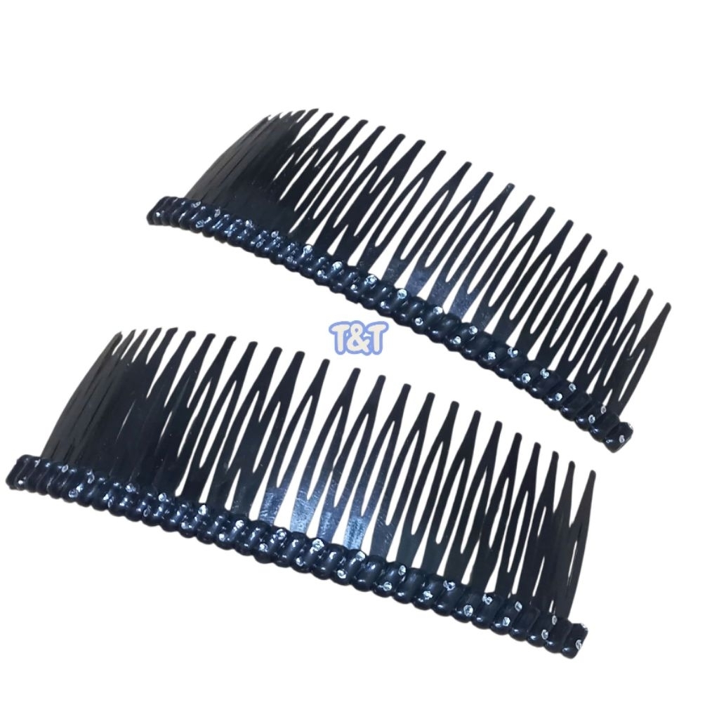 Combo 5 cái Lược cài tóc tóc đính hạt (Mã 00: 12cm)