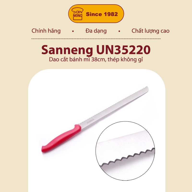 Sanneng UN35220 - Dao cắt bánh mì UNOPAN