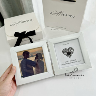  Set quà Khung Ảnh Đôi Kèm Mã lời nhắn ý nghĩa Quà tặng người yêu bạn bè quà Sinh Nhật quà Kỉ Niệm Harumi Gifts Box 