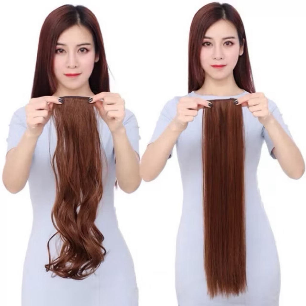3 miếng Tóc giả kẹp ♥️♥️phím phồng tóc ♥️1 sét 3 miếng 1 mét♥️free ship ♥️phím phồng thẳng