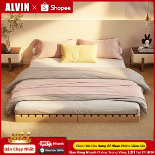 ALVIN Giường Ngủ Pallet Gỗ Thông Gấp Gọn Cao Nhập khẩu Mặt Nan Chà Mịn - Pallet Gỗ Thông Chống Mốc